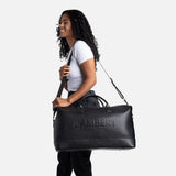 Lambert - The June - Black vegan leather tote travel bag