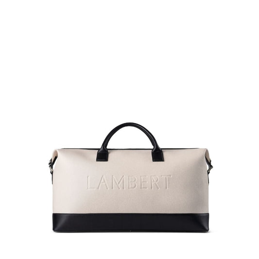 Lambert - The June - Tote travel bag in oyster mix vegan leather