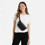 Lambert - Le Sammy - Sac banane en cuir vegan - Noir