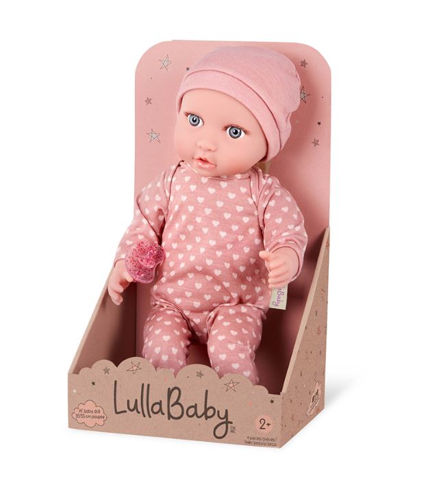 Lullababy - Poupée 35.5 cm avec pyjamas & chapeau rose