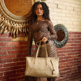 Lambert - Le Britney - Sac fourre-tout en suède - Beige