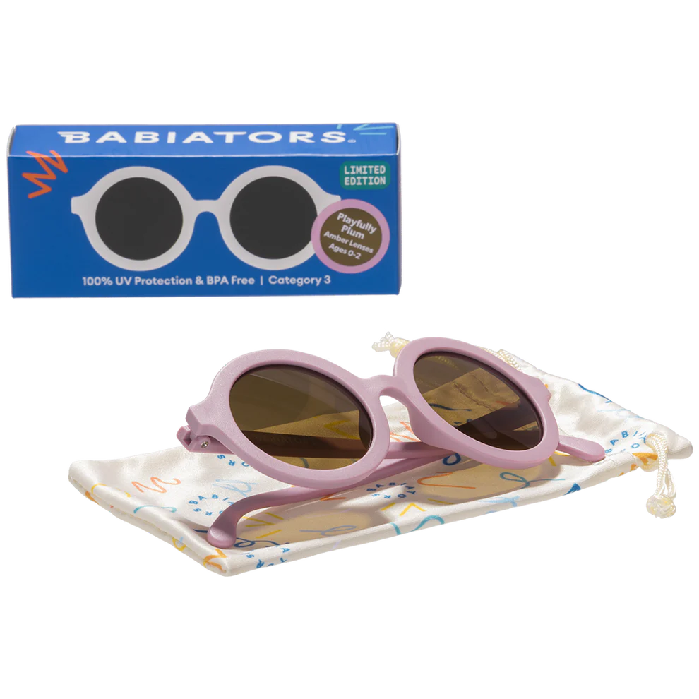 Lunettes de soleil rondes Euro - Prune