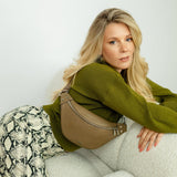 Lambert - Le Sarah - Sac banane en cuir vegan - Taupe