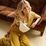 Lambert - Le Sarah - Sac banane en cuir vegan - Porcelain