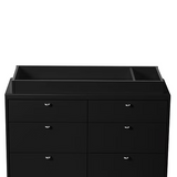 Little Seeds - Changing Table Topper - Aster/Laurel - Black