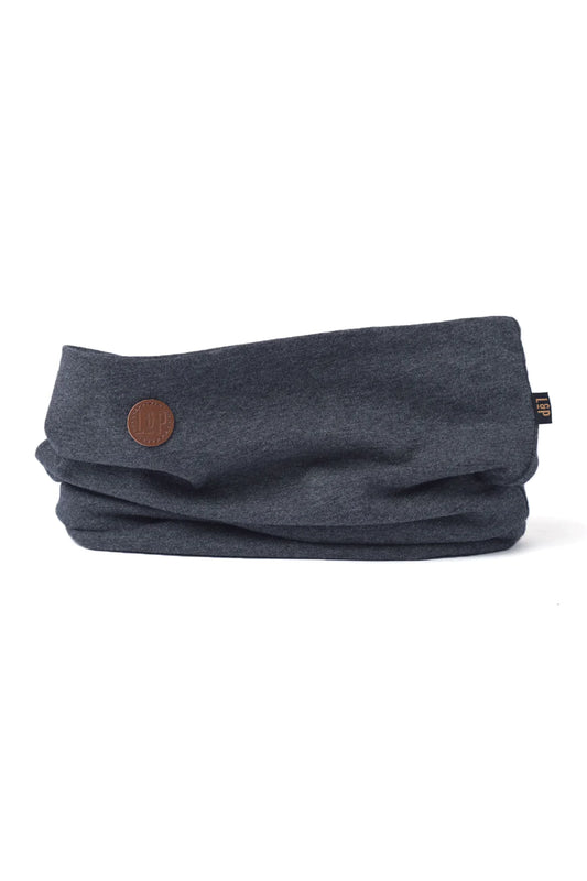 L&P Apparel cotton scarf in charcoal