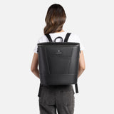 Lambert - The Mia - Black vegan leather diaper bag