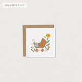 Mimosa - Carte de souhait- Mini - Landeau