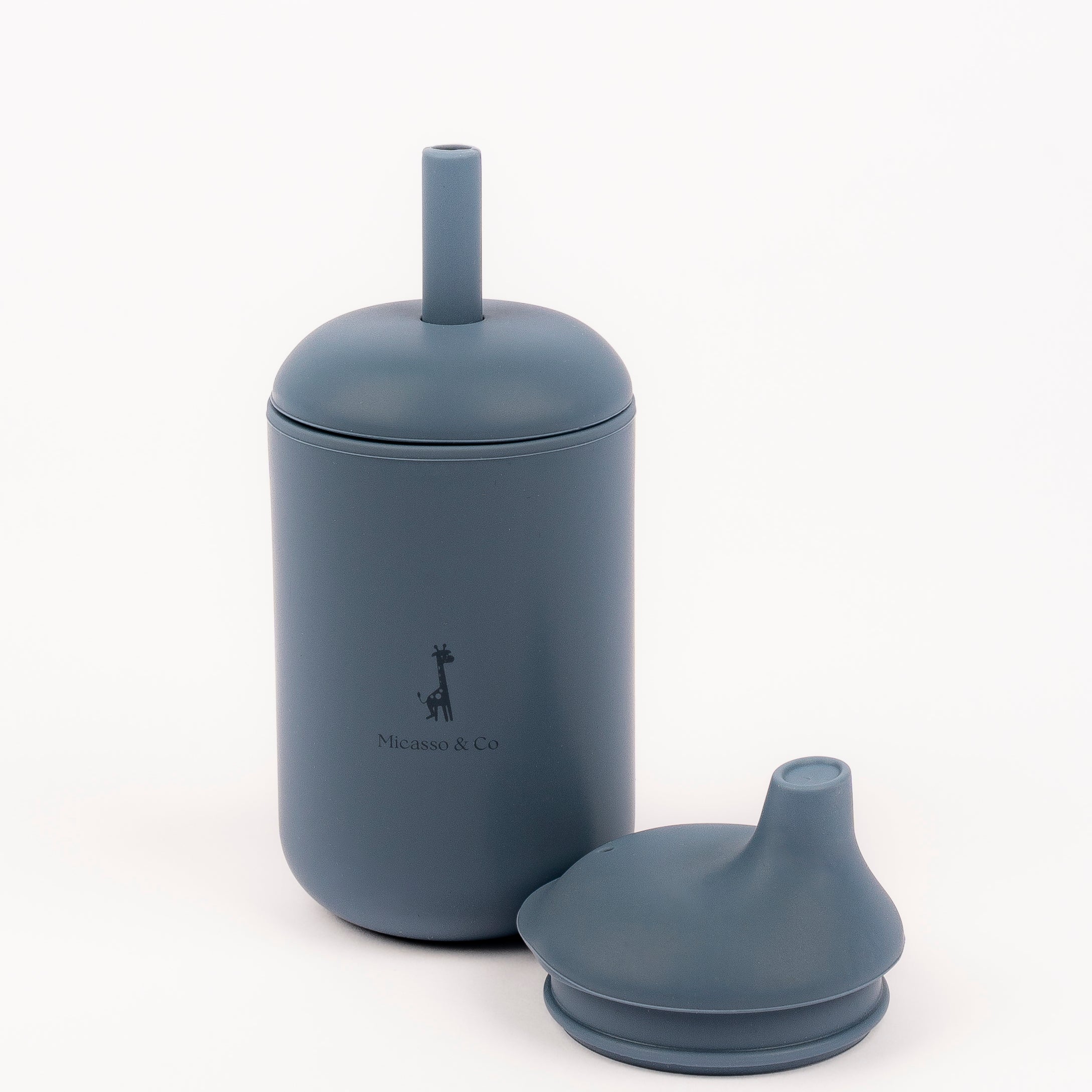 Micasso & Co. -  Gobelet en silicone à paille et à bec