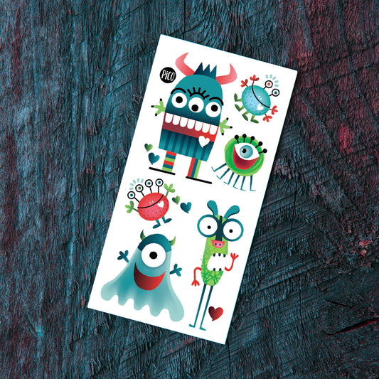 Tatouages temporaires - Les monstres