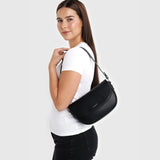 Lambert - Le Nadia - Sac à main 2-en-1 en cuir vegan - Noir