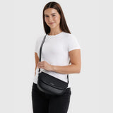 Lambert - Le Nadia - Sac à main 2-en-1 en cuir vegan - Noir