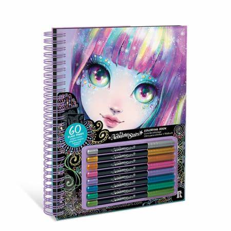 Livre de coloriage à pages noires - Isadora