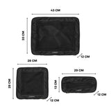 Lambert - Le Rio - Ensemble de 3 cubes de compression en nylon recyclé - Noir