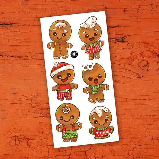 Temporary tattoos - Gingerbreads