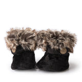 Petit Coulou - Pantoufles d'hiver en minky - Onyx