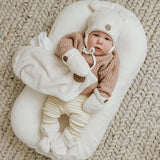Petit Coulou - Coffret Cadeau Ourson Minky - 0-6 mois - Crème