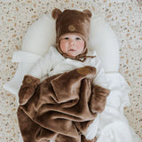 Petit Coulou - Coffret Cadeau Ourson Minky - 0-6 mois - Moka