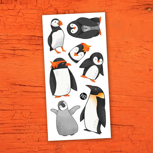 Temporary tattoos - The charming penguins