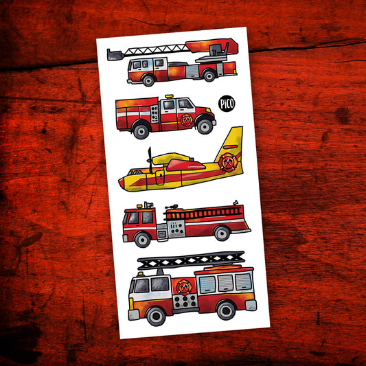 Temporary Tattoos - Safe with the Firefighters