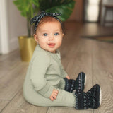 Perlimpinpin - Pyjama en bambou - Uni - Vert Chasseur