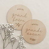 Le Petit Tableau Noir - Wooden pellets - Soon to be Big Brother/Big Sister