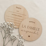 Le Petit Tableau Noir - Pastilles de bois - La famille s'agrandit