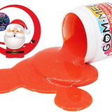 GOM-MEE - Peinture moussante pour le bain scintillante - Père-Noël Rouge