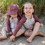 Perlimpinpin - Casquette de protection UV - Rose Cendré