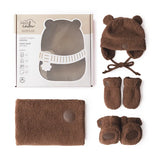 Petit Coulou - Coffret Cadeau Ourson Sherpa - 0-6 mois - Brun
