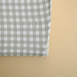 Minika - Housse matelas à langer en coton biologique - Sage Gingham