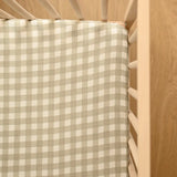 Minika - Drap contour en coton biologique - Sage Gingham
