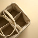 Minika - Panier organisateur de couches - Crème