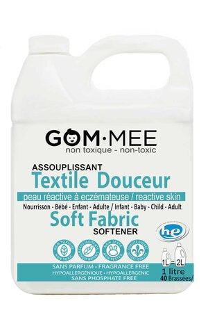 GOM-MEE - Assouplisseur à tissus sans parfum Peaux Réactives