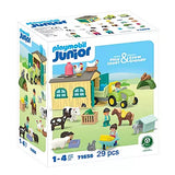 Ensemble PLaymobil Junior. Ferme avec tracteur et animaux 