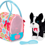 Pucci Pups - Sac tendance fleuri avec chiot Boston Terrier