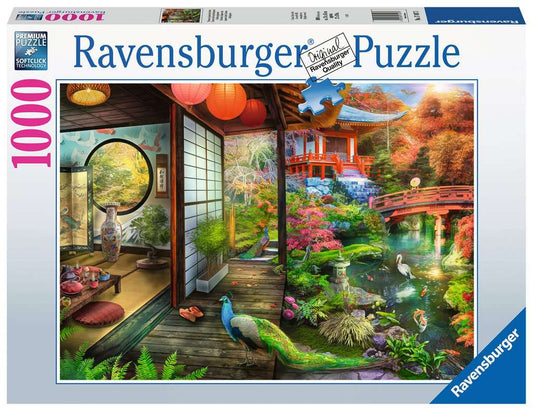 Puzzle - Tea time in the Japanese garden 1000 pieces