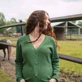 Rose Maternité - Cardigan à boutons - Vert épinette
