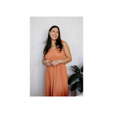 Rose Maternité - Robe Larissa - Corail Brûlé
