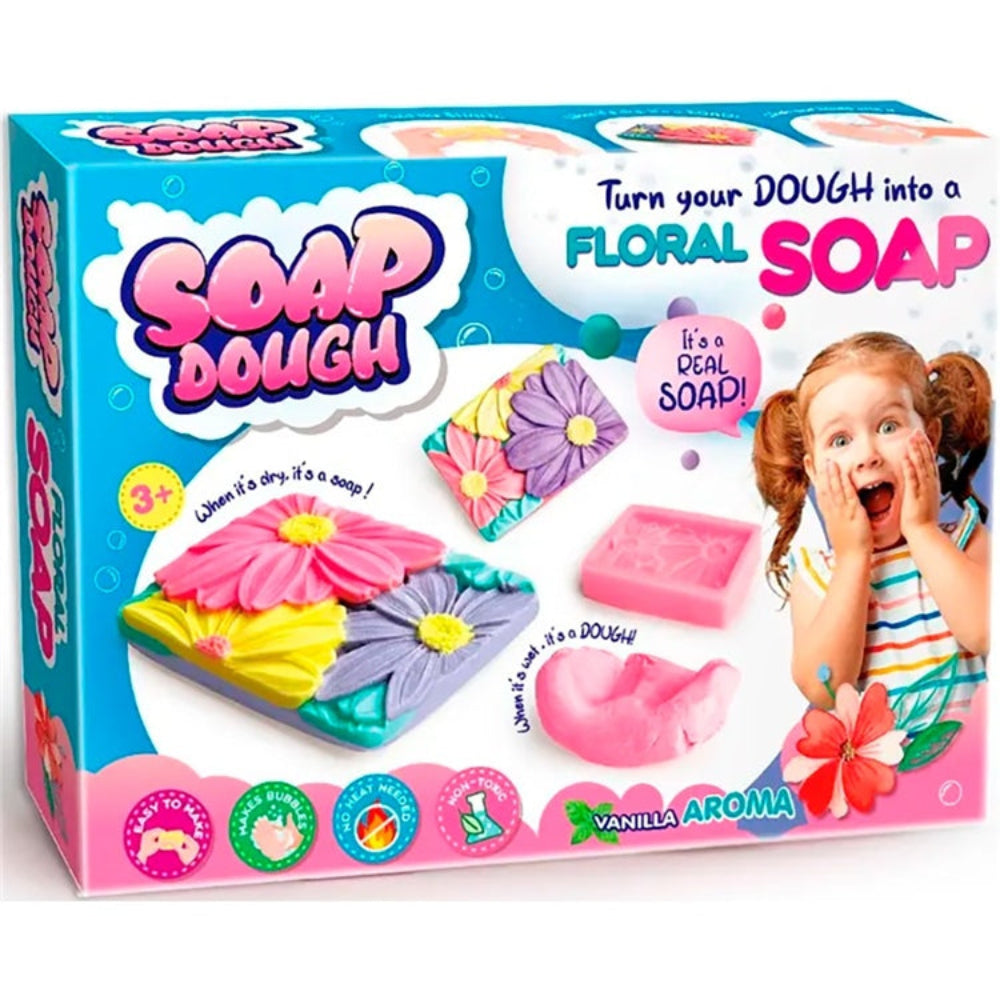 Coffret de fabrication de savons floraux : kit créatif et sans produits chimiques pour créer des savons personnalisés en toute sécurité, idéal pour développer la créativité et s’amuser en famille.