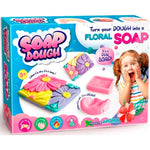 Coffret de fabrication de savons floraux : kit créatif et sans produits chimiques pour créer des savons personnalisés en toute sécurité, idéal pour développer la créativité et s’amuser en famille.