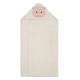 Perlimpinpin - Serviette à capuchon ENFANT - Cochon