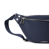 Lambert - Le Sarah - Sac banane en cuir vegan - Marine