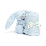 Jellycat - Peluche/Doudou Bashful Lapin Bleu