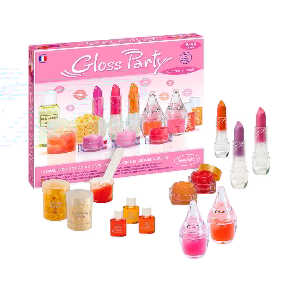 Laboratoire créatif pour enfant. Fabriquez des gloss pour les lèvres.  