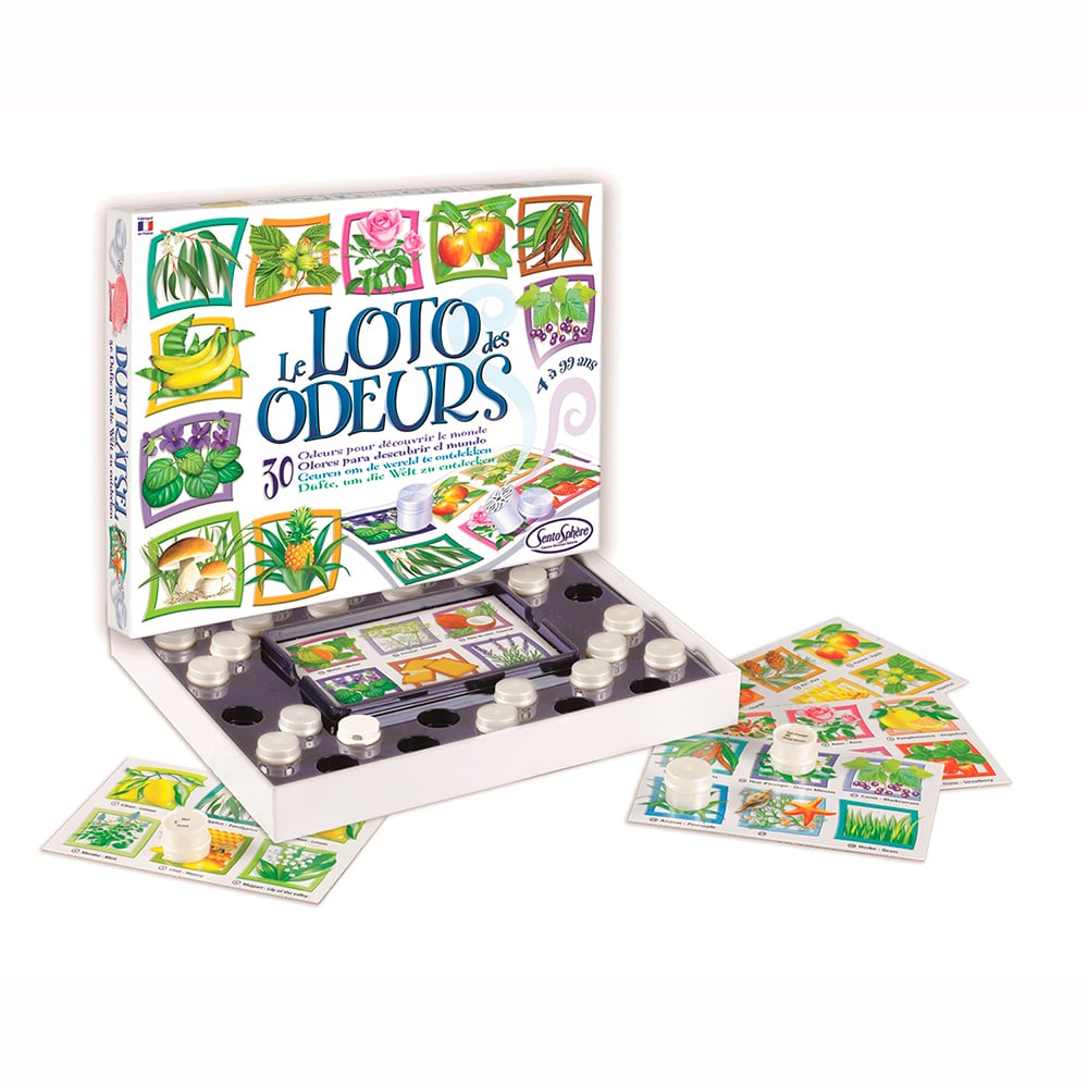 Jeu de loto des odeurs . Stimule ton odorat pour trouver les bonnes odeurs.