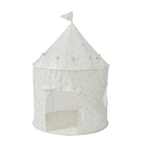 3 Sprouts - Tente de jeu Castle en tissu recyclé - Blueberry/Ivory