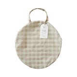 3 Sprouts - Tente de jeu Castle en tissu recyclé - Vichy Beige