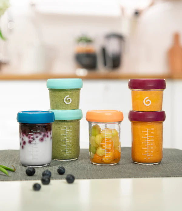 Multiset de conservation des aliments Babybols en verre