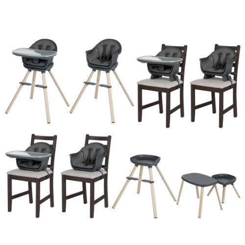 Chaise haute Moa - Graphite